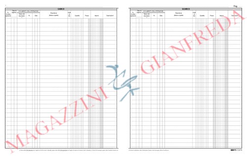 REGISTRO MERCE IN DEPOSITO, 47 PAGINE NUMERATE E2279